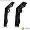 Ekena Millwork Orleans Wrought Iron Bracket, (Single center brace), Antiqued Warm Silver 1 1/2"W x 7 1/2"D x 10"H BKTM01X07X10SOLAWS - alternate 6